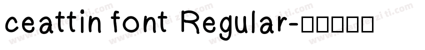 ceattin font Regular字体转换